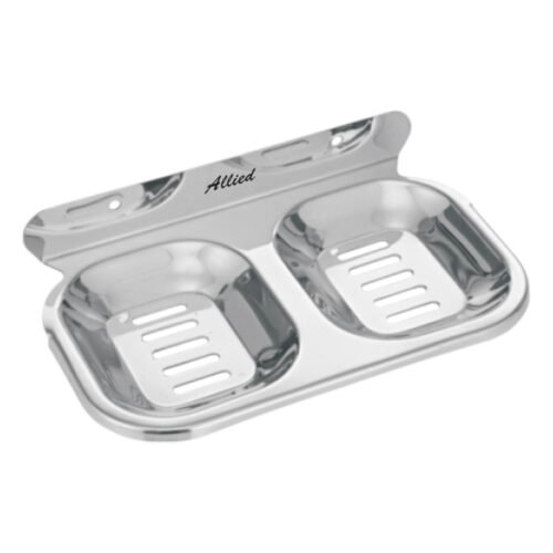SS Double Soap Dish Oval